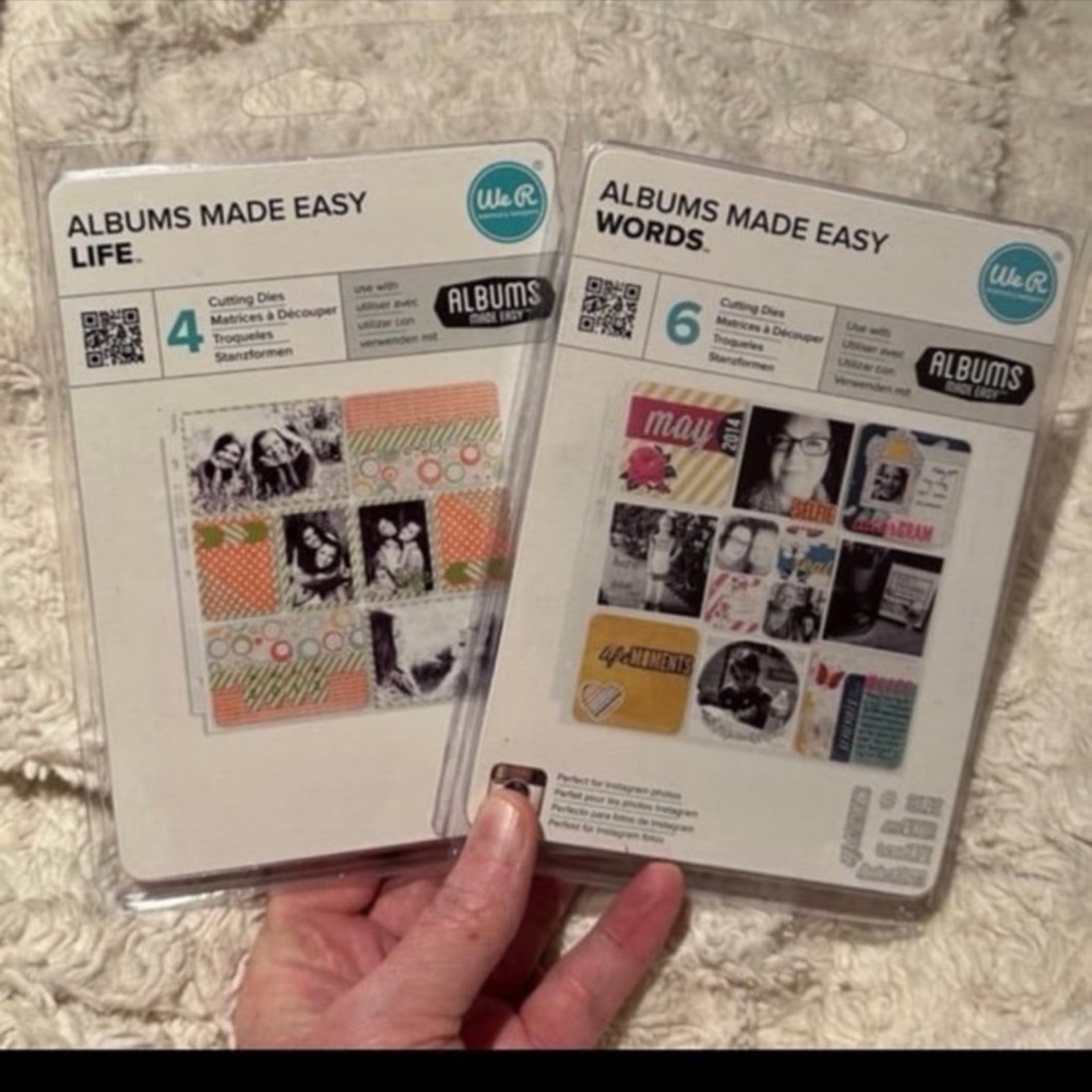 WE R MEMORY KEEPERS "Albums Made Easy" die cut sets NEW! "project life companion
